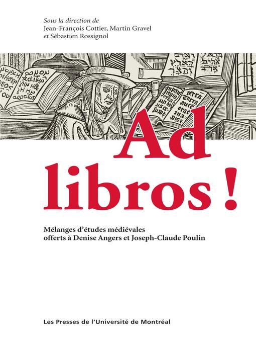 Title details for Ad libros ! by Jean-François Cottier - Available